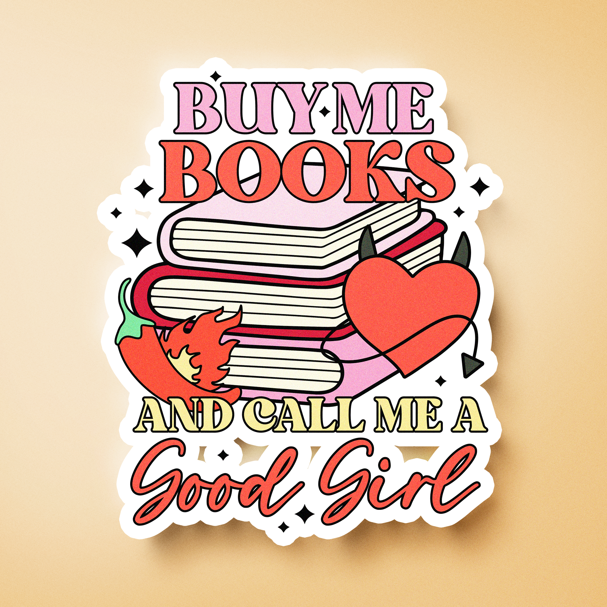 Spicy Book Lover Stickers – Waterproof Vinyl Stickers