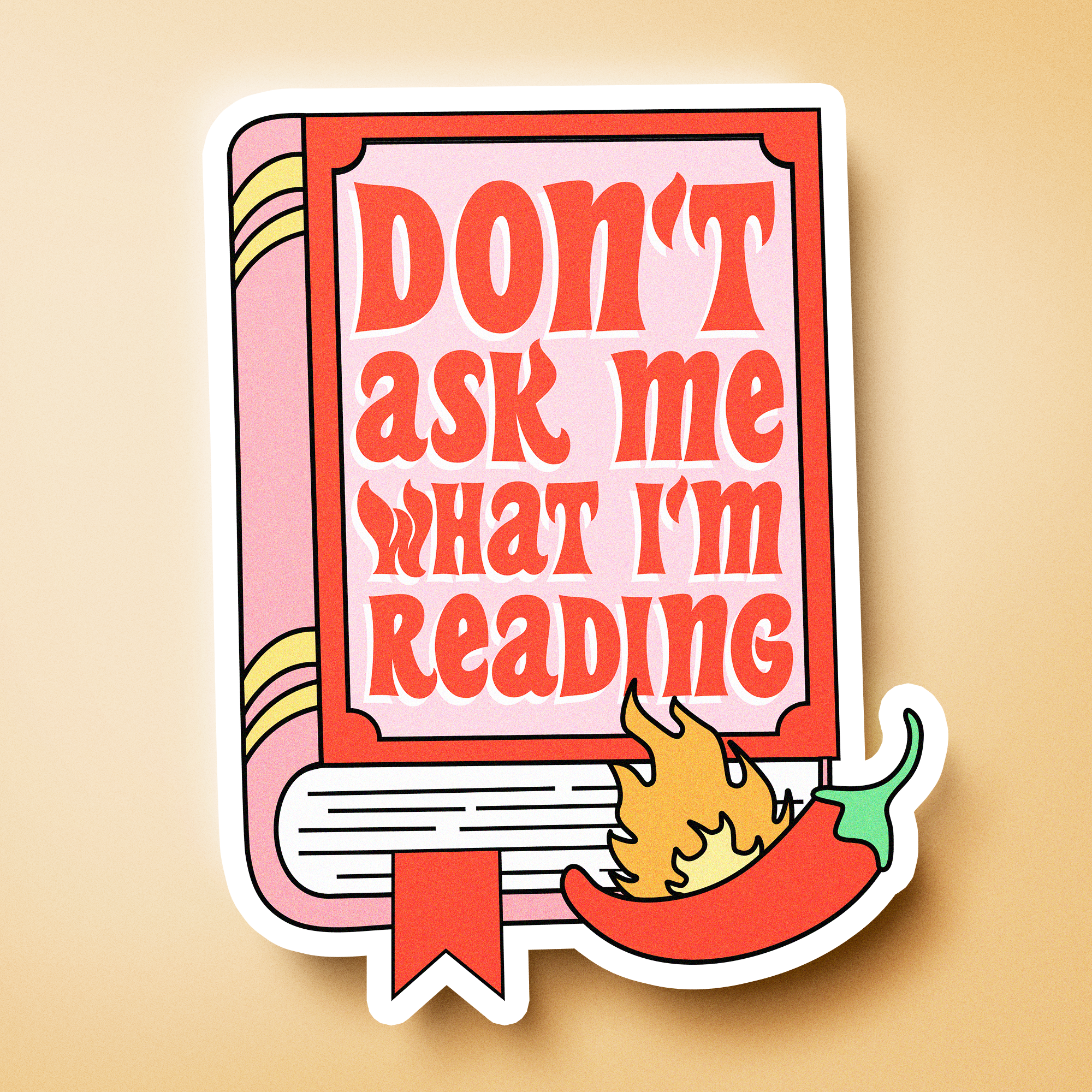 Spicy Book Lover Stickers – Waterproof Vinyl Stickers